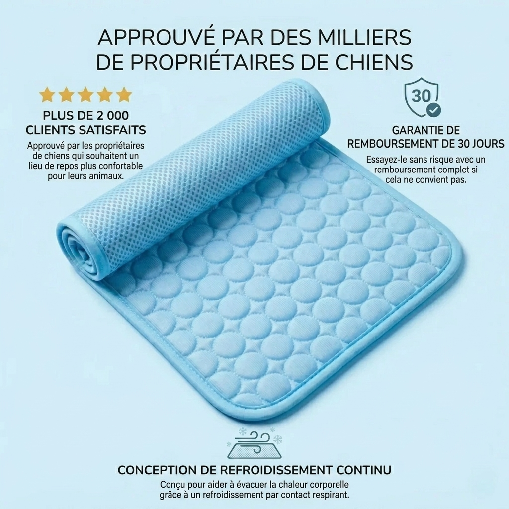 Protégez votre chien de la surchauffe et des risques liés au stress thermique avec IcyNap