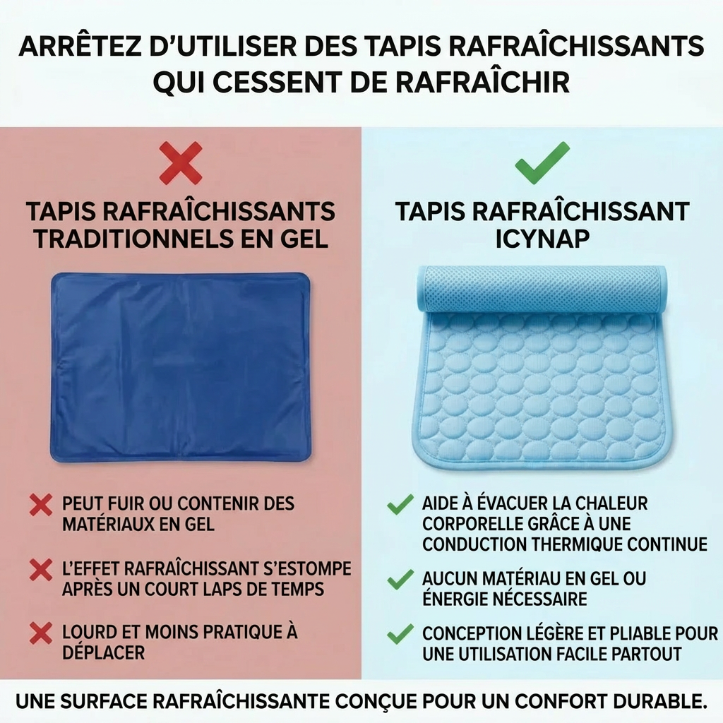 Protégez votre chien de la surchauffe et des risques liés au stress thermique avec IcyNap