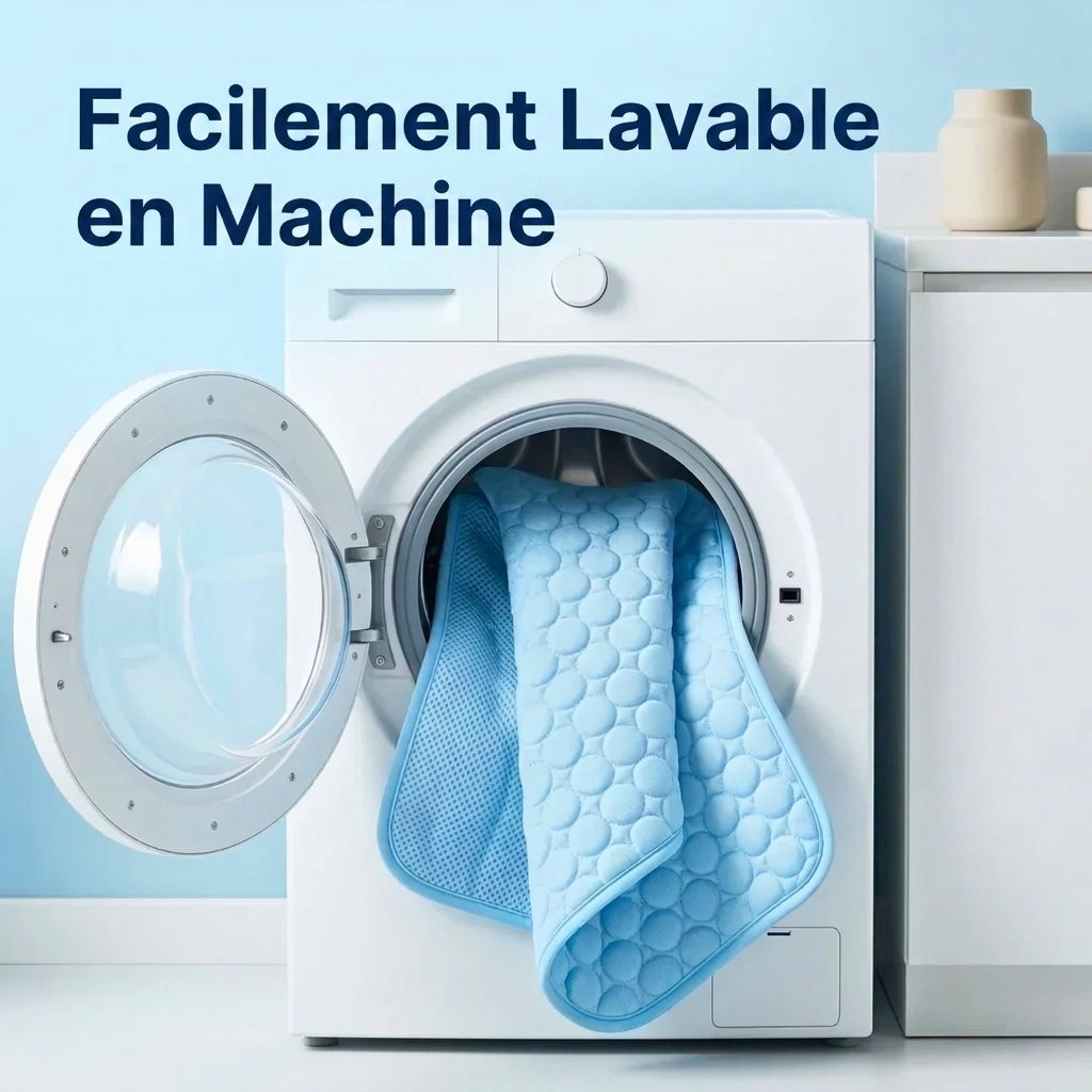 Tapis rafraîchissant pour chien Icynap en tissu ice-silk à refroidissement continu